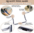 1-1/4" Chrome 10" Bagger Handlebars For Harley Touring and Bagger 1996-UP