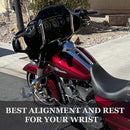 1-1/4" Chrome 10" Bagger Handlebars For Harley Touring and Bagger 1996-UP