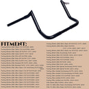 1-1/4" Chrome 10" Bagger Handlebars For Harley Touring and Bagger 1996-UP