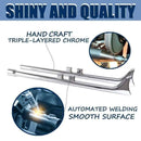 Upgrade your Harley's sound and style with Sharkroad's 33~42" Chrome Fishtail Slip-On Muffler for 2017-2024 Touring Models!