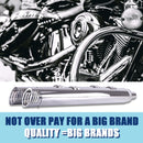 Sharkroad 4“ Slip On Mufflers Exhaust for Indian 2014-2025 Chieftain Pursuit