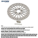 11.8'' Front Brake rotors 1 Piece For Harley Touring Rotor Updating, Looks Great Performance Awesome 11.8'' Rotors for Harley Davidson 2008-2013 Touring Front Wheel, Nicer Than Stock HDRT-1101 - SHARKROAD