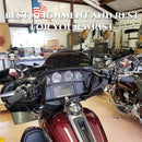 1-1/4" Chrome 10" Bagger Handlebars For Harley Touring and Bagger 1996-UP