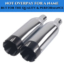 Sharkroad 4.0" Slip-on Chrome Exhaust for Indian Scout 2015-2025 – Deep V-Twin Sound