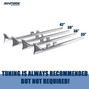 Upgrade your Harley's sound and style with Sharkroad's 33~42" Chrome Fishtail Slip-On Muffler for 2017-2024 Touring Models!