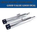 Sharkroad 3.5" Chrome Slip On Mufflers Exhaust for 2018-2024 Softail M8 Black