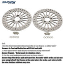 2 Pcs Front 11.8'' Brake Rotors for Harley Davidson Touring 2008-2013 Models, Awesome Performance No Vibration Rust-proof Brakes Rotors for Harley Touring Front Wheel HDRT-1103 - SHARKROAD