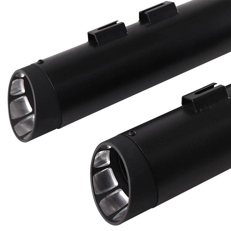 Sharkroad Harely Touring M8 2017-2023 4.0” Black Slip On Mufflers
