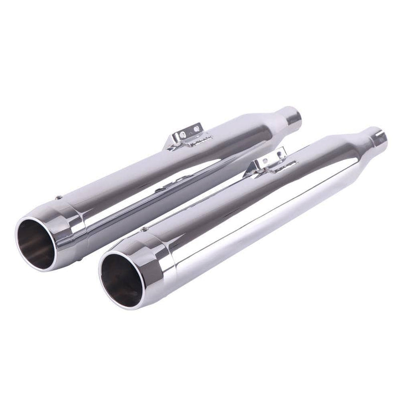 SHARKROAD 3.5 Inch Slip-On Mufflers For Softail M8 (2018-2022) – Chrome – Deep Aggressive Sound
