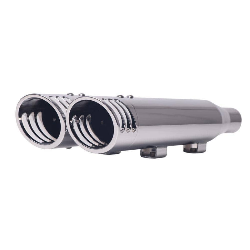3" Chrome Slip-on Mufflers Exhaust for Harley 2014-2021 Sportster XL 883/1200 HDMF-3020CC - SHARKROAD