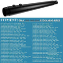 For 1995-2016 Harley Davidson touring 4.4 inch Black megaphone slip on mufflers