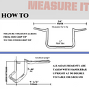 1-1/4" Chrome 10" Bagger Handlebars For Harley Touring and Bagger 1996-UP