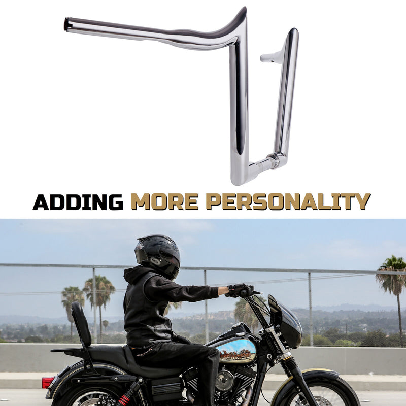 Ape Hanger Classic Brutale 1.1/2 Handlebars for Harley-Davidson Softail Fat  Boy - Polished Stainless Steel