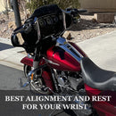 1-1/4" Chrome 10" Bagger Handlebars For Harley Touring and Bagger 1996-UP