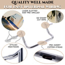 1-1/4" Chrome 10" Bagger Handlebars For Harley Touring and Bagger 1996-UP