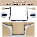 1-1/4" Chrome 10" Bagger Handlebars For Harley Touring and Bagger 1996-UP