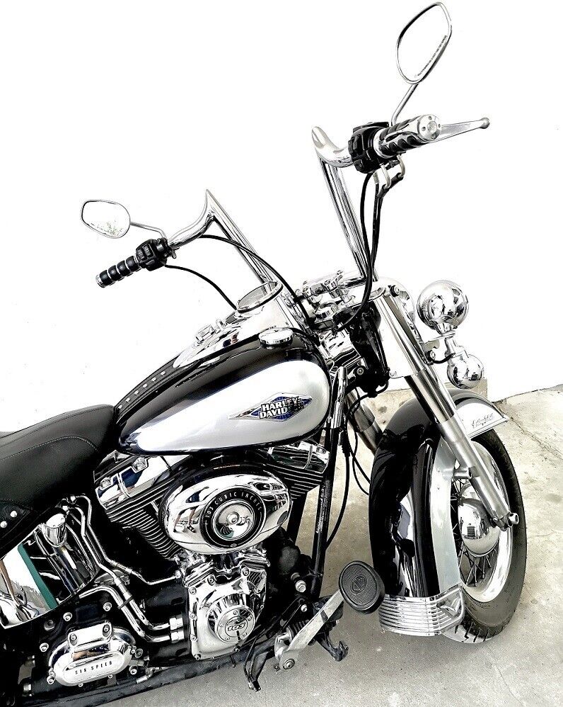 1-1/2" Chrome Ape Hanger Handlebar for Harley Touring Softail Dyna Sportster