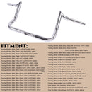 1-1/4" Chrome 10" Bagger Handlebars For Harley Touring and Bagger 1996-UP