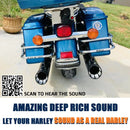 Sharkroad 4.5” Black Slip On Mufflers Exhaust for Harley Touring 1995-2016 PRO BAFFLE