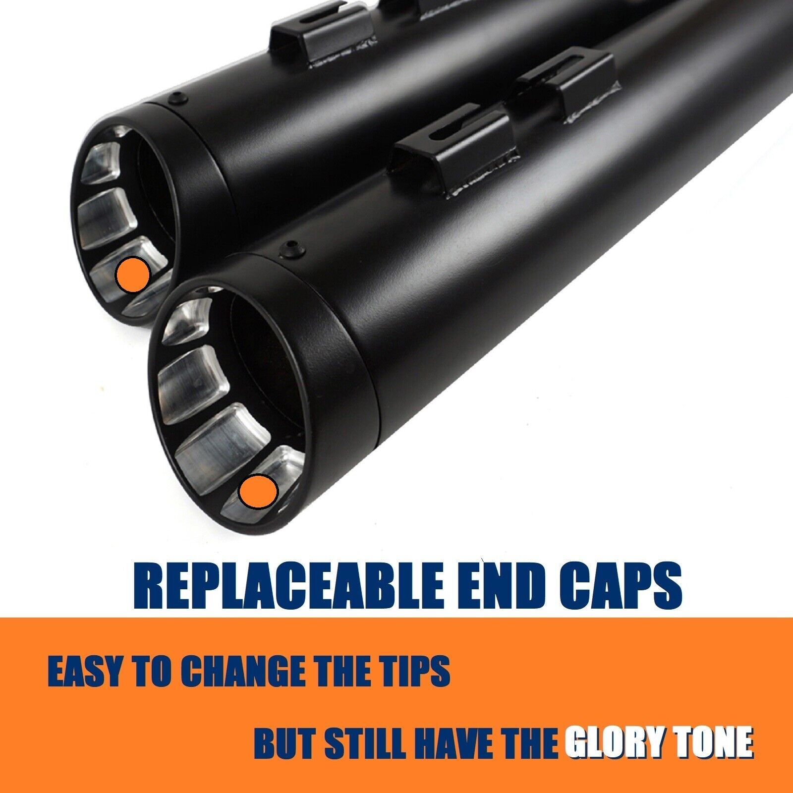 SHARKROAD 4.5 Slip Ons For Harley Davidson Touring 95-16 Street Glide Exhaust | UK